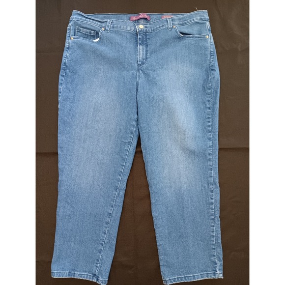 Gloria Vanderbilt Denim - Gloria Vanderbilt Amanda Classic Tapered Jeans Womens 20W Short Medium Wash Blue